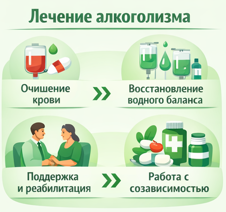лечение алкоголизма в Мурманске этапы